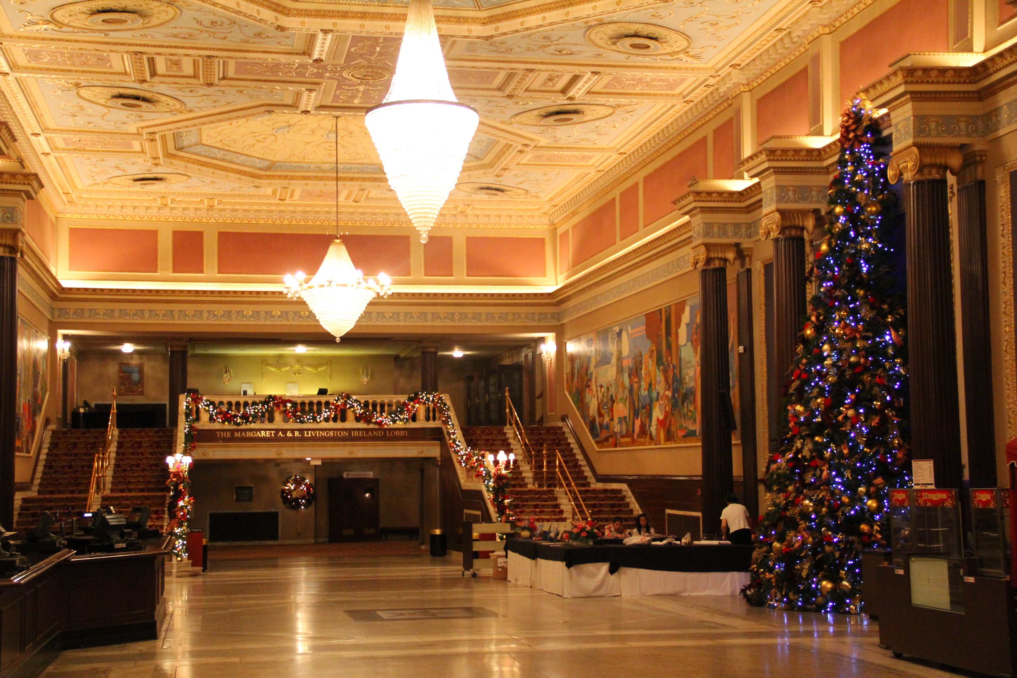 The lobby of Cleveland, State Theatre of Ohio, where Shen Yun Touring Company will be performing.