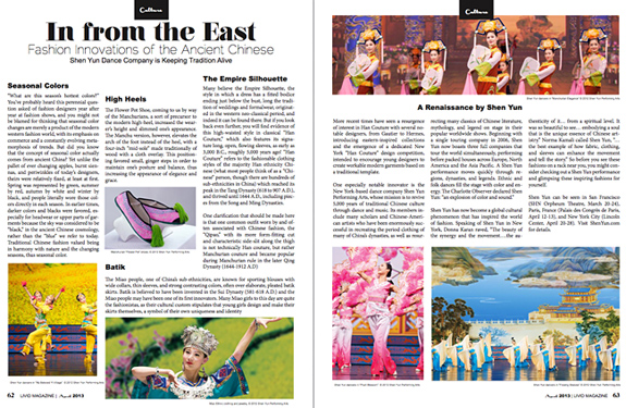 Shen Yun In Livid Magazine New