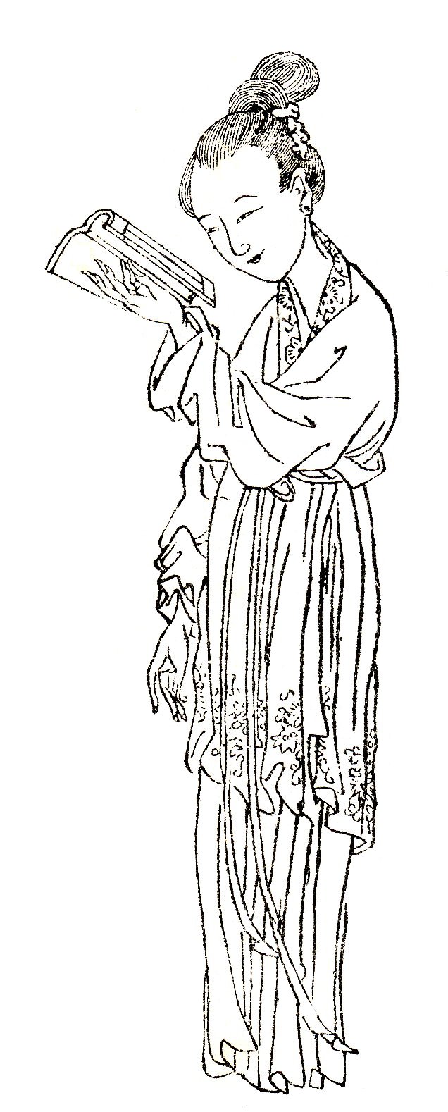 Rysunek Ban Zhao autorstwa Shangguan Zhou (上官周, b. 1665)