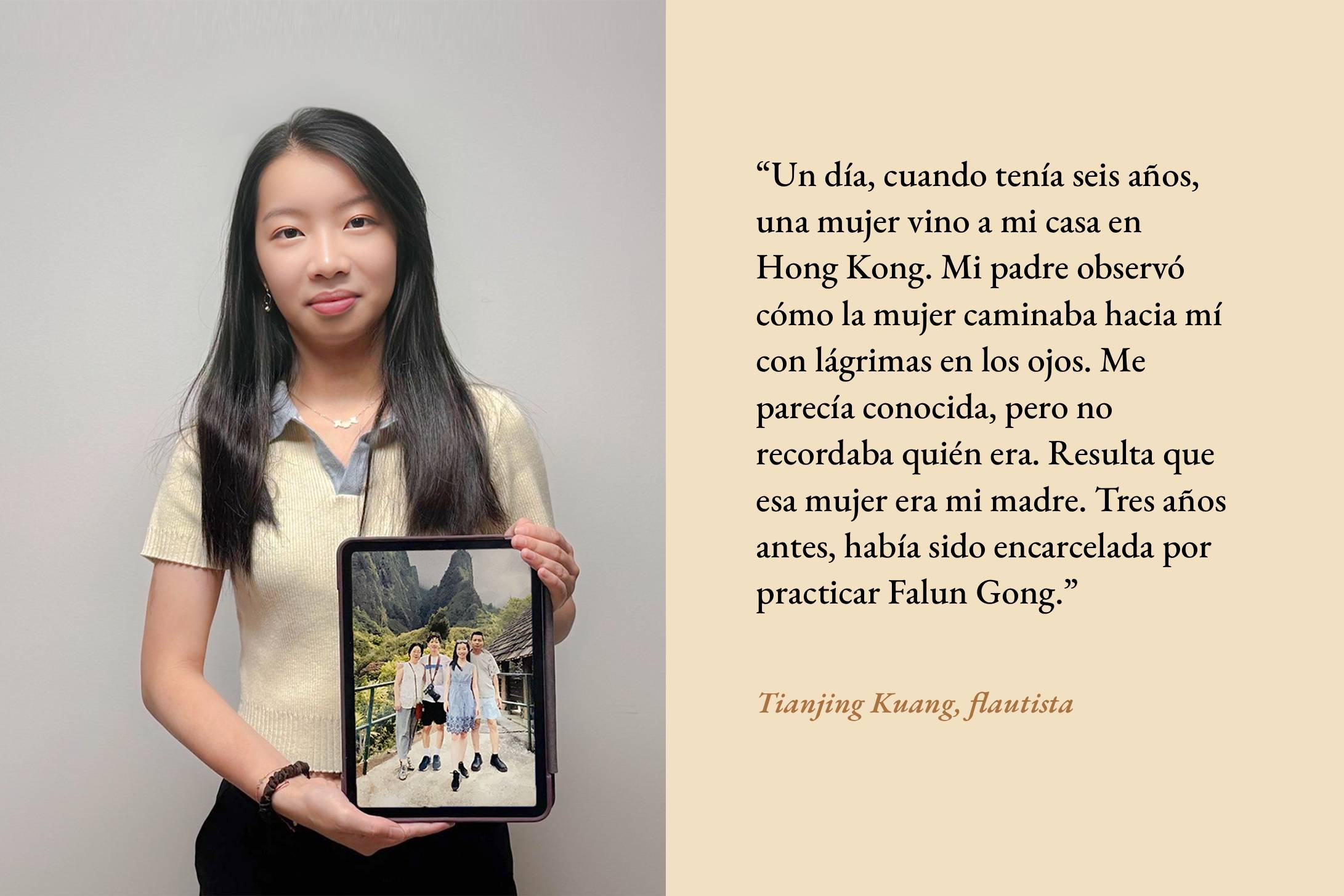 En sus palabras: <a target='_blank' href='https://www.shenyuncommunity.org/post/tianjing-kuang'>lea la historia de la flautista Tianjing Kuang aquí</a>