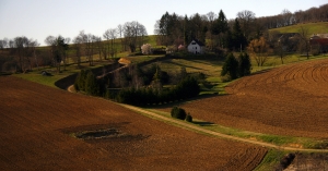 Da Lione siamo passati attraverso la bella campagna francese... (Annie Li).