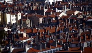 Y los tejados r&uacute;sticos de las casas de Lyon (Annie Li).