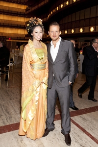 Edward Chapman, CEO of Marchesa fashion house (right).