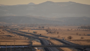 We then drove through the Blackfoot Mountains in eastern Idaho. (Annie Li)