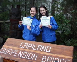 We came, we saw, we conquered. Shen Yun dancers Jade Zhan (left) and Feiyang Xie. (Erin Battrick; Canon T3)