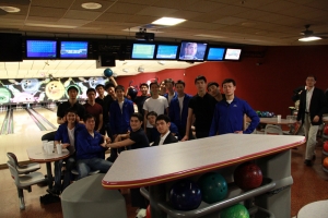 What did we do during our free time in Costa Mesa? Bowling. Big group party bowling. (F Chun, Canon 60D)