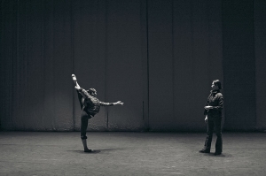 World Company&rsquo;s Vina Lee working with principal dancer Lily Wang. (photo by dancer Songtao Feng)
