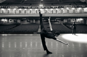 Dancer Antony Kuo warming up before a performance at the San Francisco War Memorial Opera House. Shen Yun&rsquo;s World Company wrapped up seven shows in six days in front of full audiences at the landmark theater.