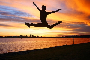 Hoofddanser Mark Kao een dag voor de premi&egrave;re van Shen Yun in Australi&euml;. (foto door danser Ben Chen)