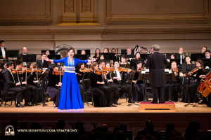 Il soprano Haolan Geng con la sua voce potente, ha suscitato un'ovazione tra il pubblico.
