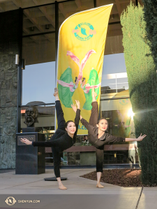 A few hours south, in California’s Fresno, principal dancers Hsiao-Hung Lin (left) and Angelia Wang are 