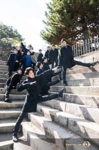 At Nijo Castle in Kyoto. (Photo by Kenji Kobayashi)
