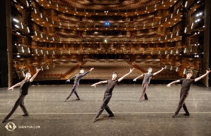 On stage at the beautiful 11-year-old Four Seasons Centre for the Performing Arts. (Photo by Jeff Chuang)
