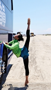 Ed ecco la ballerina principale Kaidi Wu, questa volta di fronte alla fotocamera 
