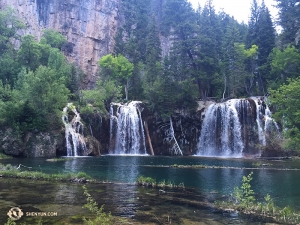 They went to the mountains of Colorado, where, after a steep hike, they reached Glenwood Canyon’s Hanging Lake—a destination that might soon be closed due to too many visitors. 