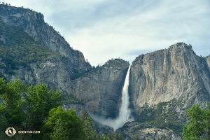 The upper part of Yosemite Falls. (Photo by Lily Wang)