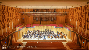 Die faszinierende akustische Architektur der Pingtung County Performing Arts Center Concert Hall.