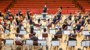 Rehearsing Tchaikovsky Violin Concert (Third Movement).
