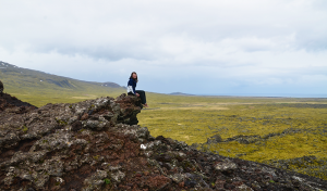 Sulla cima di uno dei tre vulcani che abbiamo scalato, Sn&aelig;fellsj&ouml;kull ...