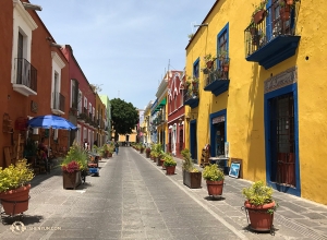 Les bâtiments aux couleurs vives de la vieille ville de Puebla mettent en avant l’esprit de la culture locale. (Photo du pianiste Peiling Hsieh)
