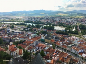 A vista of idyllic Trenčín.
