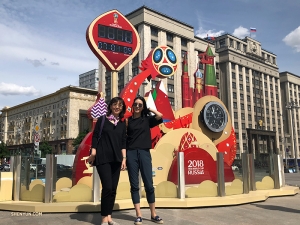 Celebrating the 2018 FIFA World Cup with Mom—at the Kremlin!
