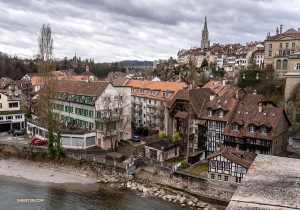 A bird's eye view of a quaint town en route to Ludwigsburg, Germany. (Photo by Andrew Fung)
