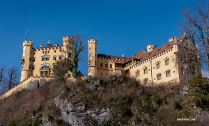 This is a smaller castle that King Ludwig II visited with his family as a child on holidays. The time he spent here likely inspired him to build his own home—Neuschwanstein Castle—in the same area later on. (Photo by Andrew Fung)
