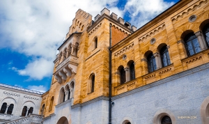 <p>Une façade intérieure du château dans laquelle le roi Louis II vécut pendant seulement 172 jours avant son décès. (Photo de la danseuse Monty Mou) </p>
