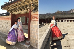 我們在景福宮（Gyeongbokgung Palace）度過了一段美好的時光。
