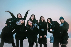 洋溢著青春的歡笑——幾位舞蹈姑娘們的合影。韓國，期待明年再見！我們喜歡你！