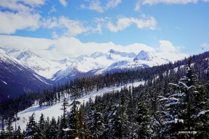 <p>Ein Blick auf den Whistler Mountain. (Foto: Tänzer Edwin Fu)</p>
