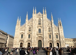 <p>Ensuite nous partons pour Milan ! Nous visitons la quatrième plus grande cathédrale du monde qui a six siècles - la cathédrale de Milan. (Photo par Angelia Wang) </p>
