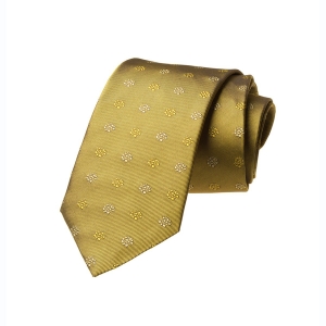 Tang Floral Silk Tie - Gold