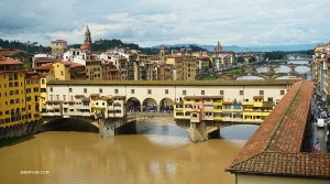 In Florence dancer Kexin Li captured the iconic Ponte Vecchio bridge.