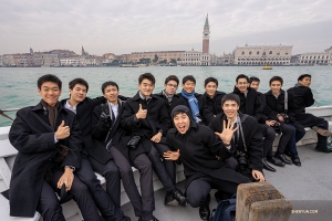 Performers take a day trip to the Italian city known for its canal streets. 

(Photo by William Li)