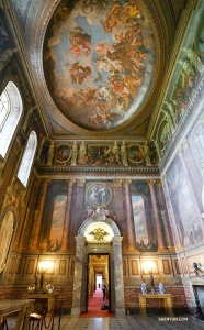 Construit entre 1705 et 1722, l'intérieur du palais offre un aperçu de la vie du Duc de Marlborough et de sa famille au cours des siècles. (Photo du percussionniste Tiffany Yu)