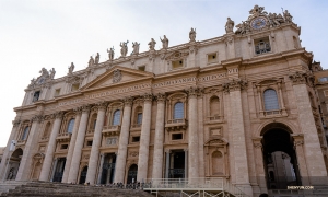 Next up is St. Peter's Basilica, the largest church in the world.

(Photo by Andrew Fung)