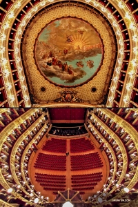 Whether you look up or down, there's something pleasing to the eye at this theater. (Photo by Rachael Bastick)