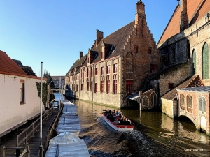 Eén van de vele kanalen in deze Belgische stad die vaak het 