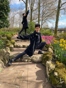 Known as the “Garden of Europe”, the Keukenhof Gardens in the Netherlands plant more than 7 million flower bulbs every year. A couple dance poses complete the scenery.