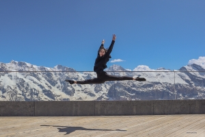 It’s a spectacular view—one that makes lead dancer Tiffany Lin (literally) jump for joy!