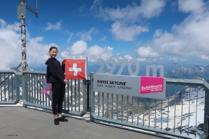 La ballerina Nara Cho ama stare qui a 2.970 metri di altezza, dove l'aria è fresca e le montagne sono lontane e maestose.