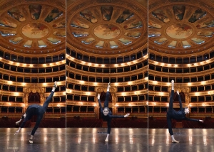 Dancer Nara Cho is having a great time in the magnificient opera house, which opened in 1897.