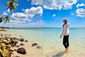 Die aus Australien stammende Sopranistin Rachael Bastick ist Strand gewohnt und saugt die Sonne in sich auf.