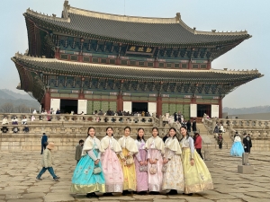 雄偉的景福宮建於首爾市中心，是朝鮮王朝建造的五座宏偉宮殿中最大的一座。