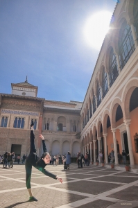 Alcazar de Sevilla är en magnifik palatsanläggning i hjärtat av Sevilla i Spanien. Det var ursprungligen en fästning som byggdes av morerna på 900-talet, men den byggdes senare ut och omvandlades till ett palats för de kristna kungarna.
 