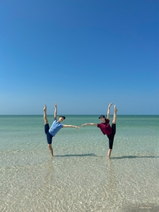 When dance is life… you do it anywhere, anytime, even at the beach!