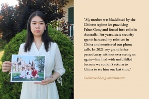 In their own words: <a target='_blank' href='https://www.shenyuncommunity.org/post/catherine-zhang'>read concertmaster Catherine Zhang's story here</a>