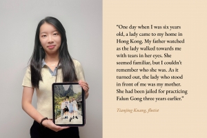 In their own words: <a target='_blank' href='https://www.shenyuncommunity.org/post/tianjing-kuang'>read flutist Tianjing Kuang's story here</a>